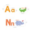 DECOWALL DS-1808DE ABC German alphabet wall sticker for children, letters