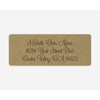 60ct - Wedding Invitation Return Address Kraft Labels, Wedding Invitation
