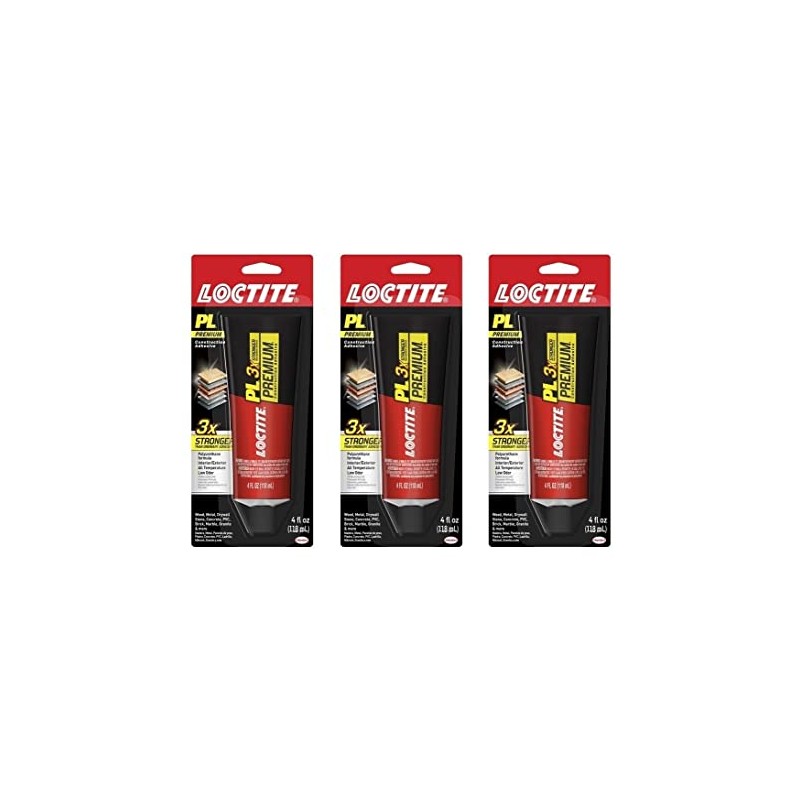 Loctite PL Premium Polyurethane Construction Adhesive 4-Ounce Tube (1451588) (Thrее
