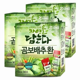 Joeun Herbal 곰보배추환 스틱형 3g x 30포 x 3 Korean Mallow Powder Stick 3g x 30 Pack x 3