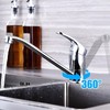 Minnhua Kitchen Tap 360° Rotatable Tap Swivel Sink Mixer Tap