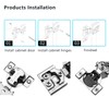 Redunest 1/2 Inch Overlay Soft Close Cabinet Hinges, 2 Pack