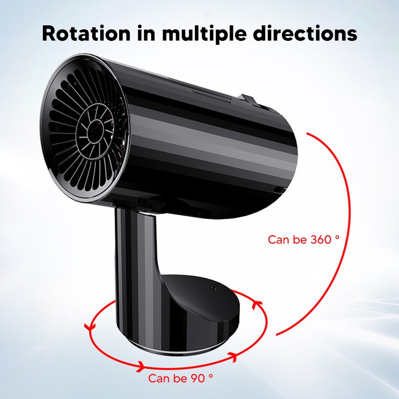 Black Portable Car Heater Quick Heating Automatic Overheat Protection Car