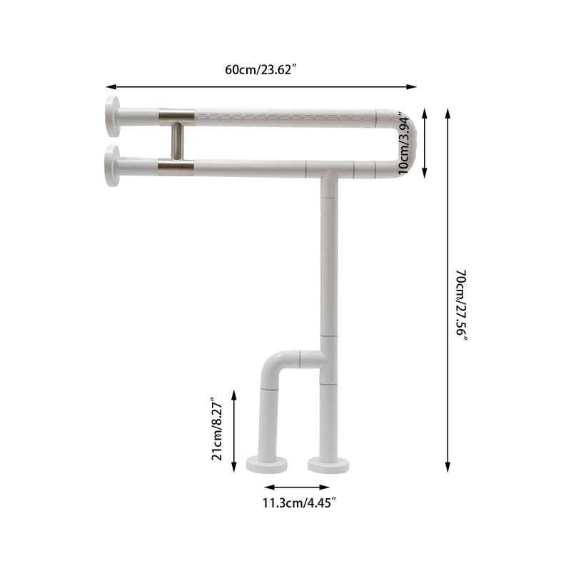 CNCEST Toilet Grab Bar,Safety Handrails Handicap for Elderly Bathroom Hand