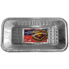 PACTOGO 1/3 Size (SHALLOW) Aluminum Foil Steam Table Pans with Lid Covers - 12x6x2 Disposable Containers Great for Baking, Cooking, Broiling, BBQ, Heating, Storing, Meal Prepping (Pack of 200 Sets)