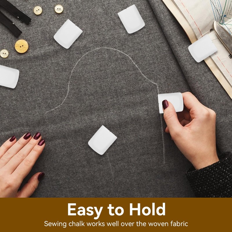 10pcs Tailors Chalk, White Fabric Marker Chalk Sewing Chalk for