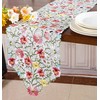 Spring Flower Table Runner Embroidered Flowery Table Placemats Floral Cutwork