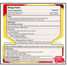 Cold Sore Treatment Gel, Clear, 1 Tube of 0.14 Oz (Pack of 1)