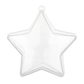Hammont Star Shaped Acrylic Candy Boxes - 12 Pack - 2.95"x1.25"- Perfect for Weddings, Birthdays, Party Favors and Gifts | Designer Cute Clear Lucite Plastic Treat Containers