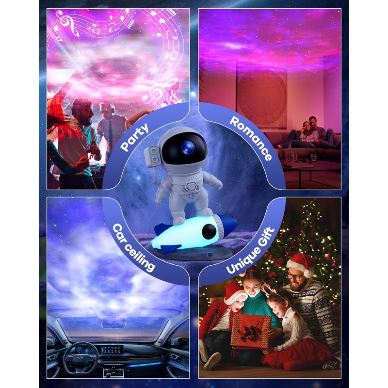 Astronaut Star Projector Night Light - Space Buddy Projector, APP&Remote