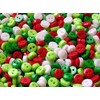 50 x 6mm Mini Buttons (Christmas Mix)