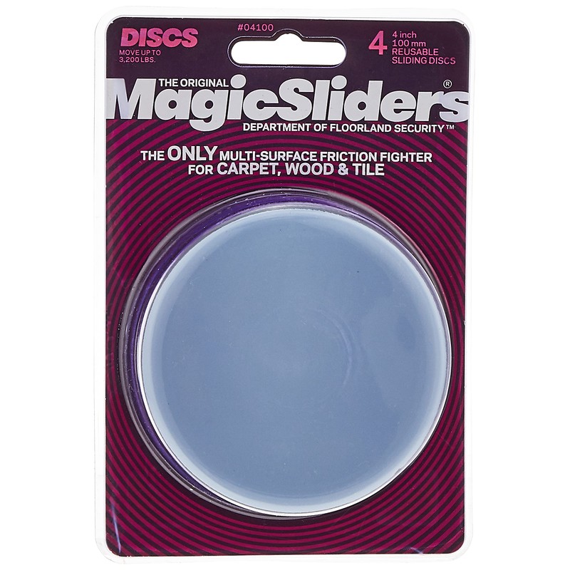 Magic Sliders 4100 Series 4PK 4" RND Sliding Disc, 1,