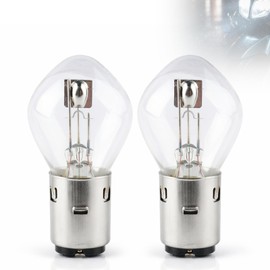 Poweka S2 12V 35/35w Chinese Scooter Light Bulb Fits for 50cc 150cc 250cc Znen Jonway Tank Baron (2 Packs)