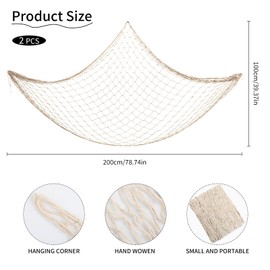 Fishnet Decorations Outdoor Cotton Fish Net Party Decoration Living Room Wall Hangings Photography Wall Decoration Maritime Fishing Decoration Fishnet Fabric Wall Hanging for Party Theme Beige