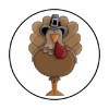 handmade 48 FALL THANKSGIVING PILGRIM TURKEY ENVELOPE SEALS LABELS STICKERS