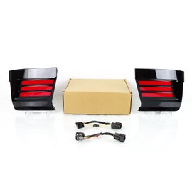 ECAHAYAKU Rear Reflector LED Turn Signal Light Fit for 2024 Toyota Prado LC250 Tail Bumper Light Fog Brake Driving Light LC250 Accessories