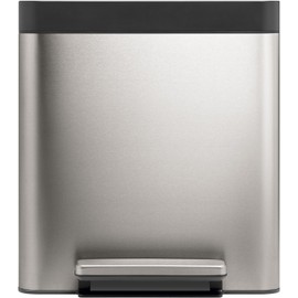Kohler K-20942-ST 8-Gallon Compact Stainless Step Trash Can, Stainless Steel