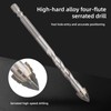 7 pcs High Hardness Skewed Head Eccentric Drill Bits(3 4