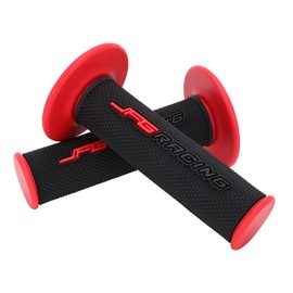 JFG RACING 7/8" Motorctcle Grips,22mm/24mm Non Slip Dirt Bike Hand Grip Handlebar Glue Universal for Most Pit Bike Motercross Hawk 250/Grom125/CRF XR CR 50 80 100 125 150 250 300 450 - Red