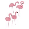 4 Pcs Pink Flamingo Garden Statue Fine Details Stylish Vivid