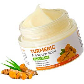Turmeric Face Cream - Anti Aging Cream For Radiant&Glowing Skin - Dark Spot Corrector Remover For Face - Natural Turmeric Cream Skin Care - Moisturizing Erase Fine Lines, Brightening, Firming