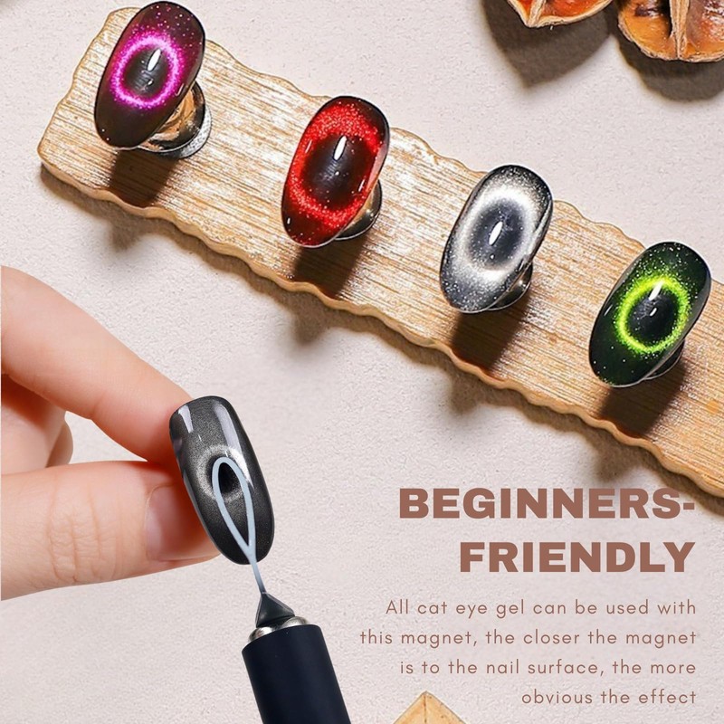 Black Hole Cat Eye Nail Magnet, Nail Magnet Tool Set,