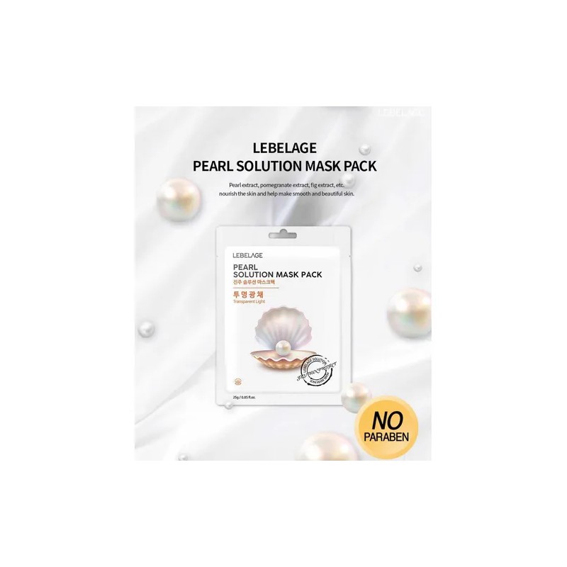 Mascarillas Coreana Perla Pepino Aclara Y Humecta_20pz Mixta