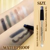 Prreal Eyeshadow Stick,Dual End Shimmer Eyeshadow Stick,Pearl Eyeshadow Pencil Crayon,Waterproof