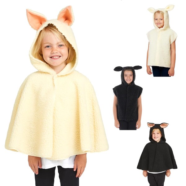Charlie Crow Lamb/Sheep cape toddler costume for kids one size