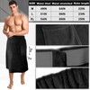 Tudomro 1 Piece Men's Body Wrap Towel L Adjustable Soft