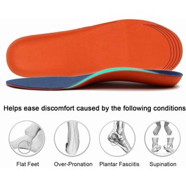 Dr. Plantillas ortopédicas para pies planos, soporte de arco para fascitis plantar, XS - Women's 4.5-6 | Men's 3.5-5
