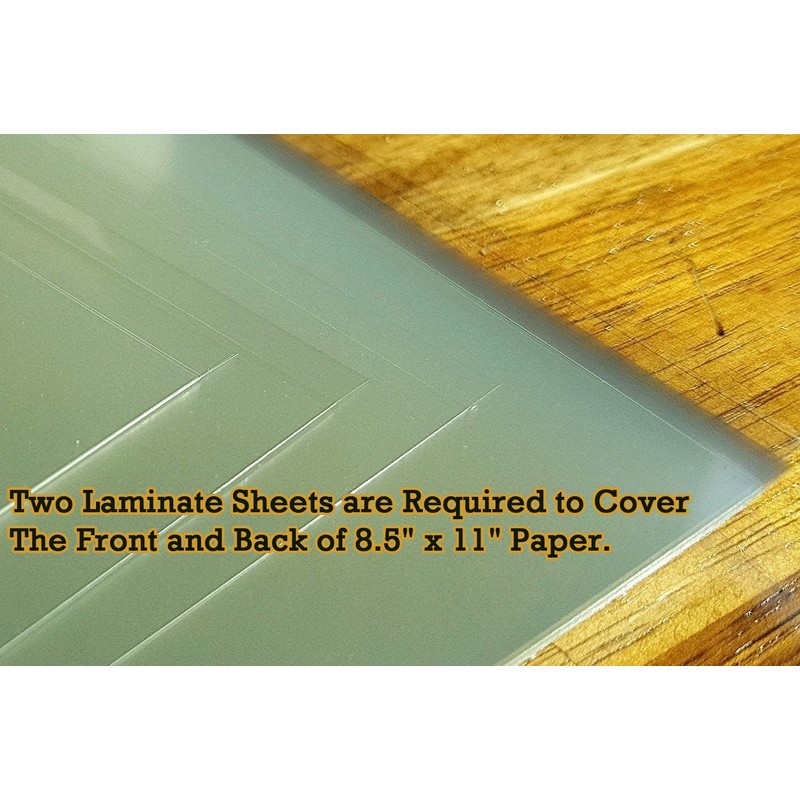Pack of 24 Self-Adhesive Laminating Sheets 9x12 – Letter Size,