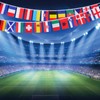 2024 Flags Bunting Suited for Euro Football Championship, Double Sides