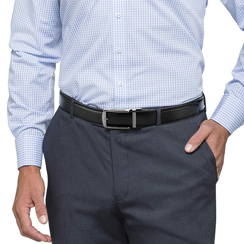 DOOPAI Men's Belt, Set of 2, Large Size, Length 41.3