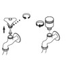 SANEI (San-Ei) Water Impact Reducer Upper Portion - Replace Faucet