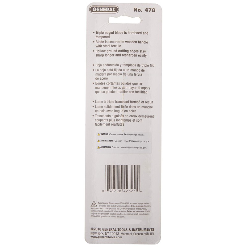 General Tools 478 Triangular Scraper