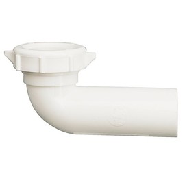 Plumb Pak PP855-79 Elbow with Nut, for Use with Waste King Disposers, 9" x 2.3", White