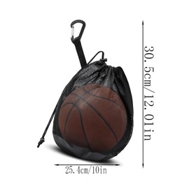 Changyeah Ball Bag, Pack of 2 Basketball Bag, Mesh Bag, Backpack Portable Ball Net, Basketball Bag, Basketball Net Bag, Football Volleyball Accessories, Basketball Accessories for Football, Tennis,