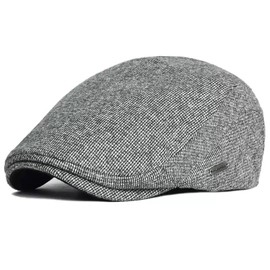 EKMTBJXY Flat Caps for Men Cotton Newsboy Cap Beret Cabbie Driving Irish Gatsby Hat Adjustable