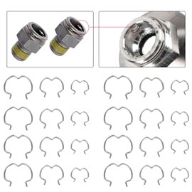 OywhC 60pcs 800-801 Quick Connector Clips, 3 Different Size20-3/8''20-1/2''20-5/8'' Transmission Oil Cooler Line Clips, Transmission Radiator Hose Retaining Clips,Metal 304H Stainless steel Material