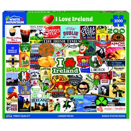 White Mountain - I Love Ireland, 1000 Piece Jigsaw Puzzle, Ireland Puzzle