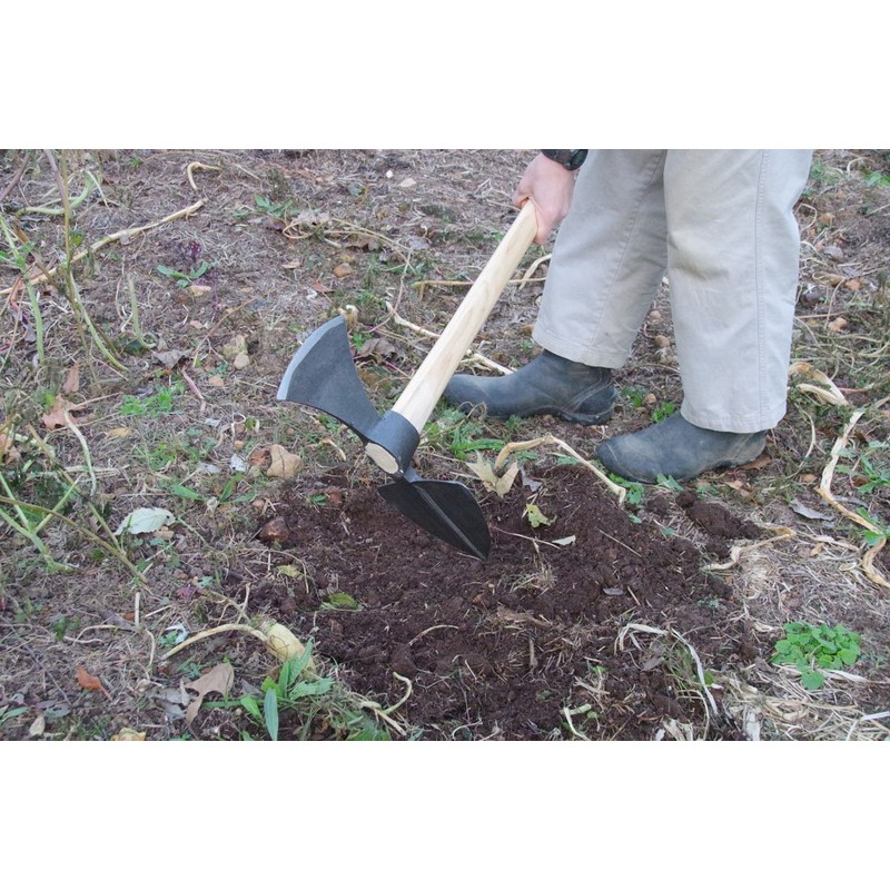 muller Heavy Duty Garden Hoe, Root Axe Wide Oval 0427,15