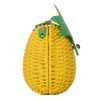 QZUnique Women's Straw Pineapple Shape Bag Cute Pineapple Cross body