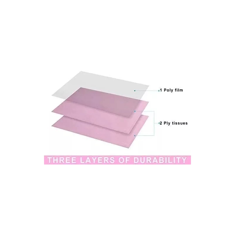 Borgatta Campos Bolsa C/50 Borgatta Toallas Desechables Color Rosa