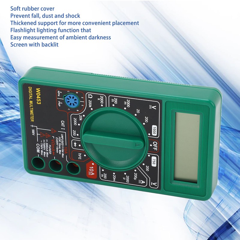 Digital Multimeter Tester Intelligent 1999 Counts Voltmeter Universal Meter with