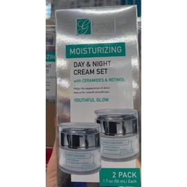 Retinol GLOBAL BEAUTY CARE. MOISTURIZING DAY & NIGHT CREAM SET with CERAMIDES & RETINOL