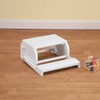 Children's White Butterfly & Flower Step Stool