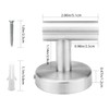Ravinte Towel Hooks 2 Pack - Brushed Nickel Bathroom Wall