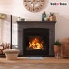 KOTARBAU® Stove Base Plate Floor Protection for Fire Pits Silver
