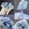 Erliway Erliway Natural Celestite Crystal Cluster, Irregular Blue Celestine Cluster